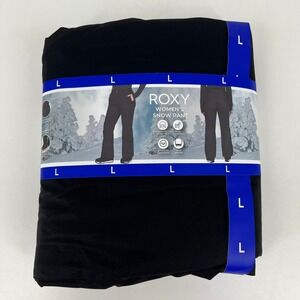 Roxy Womens Snow Pant Black DryFlight Insulated Ski Pants Size Large 1886122